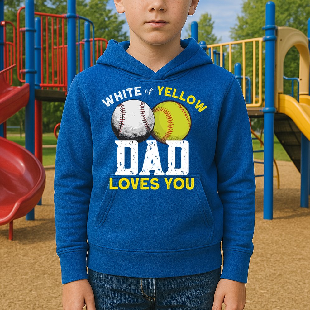 Softball Baseball Dad Gift Softballgiftbaseball Player Softball Meaningful Gift Kids Hoodie