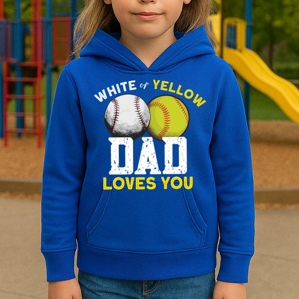 Softball Baseball Dad Gift Softballgiftbaseball Player Softball Meaningful Gift Kids Hoodie