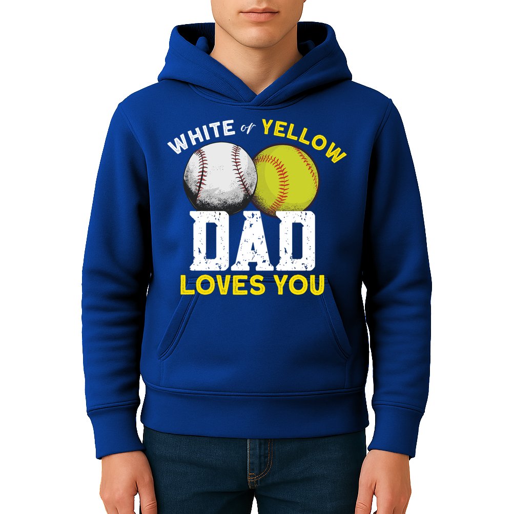 Softball Baseball Dad Gift Softballgiftbaseball Player Softball Meaningful Gift Kids Hoodie
