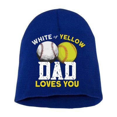 Softball Baseball Dad Gift Softballgiftbaseball Player Softball Meaningful Gift Short Acrylic Beanie