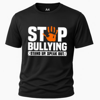 Stop Bullying Design Orange Stand Up Speak Out Unity Day Cooling Performance Crew T-Shirt