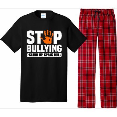 Stop Bullying Design Orange Stand Up Speak Out Unity Day Pajama Set