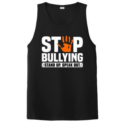 Stop Bullying Design Orange Stand Up Speak Out Unity Day PosiCharge Competitor Tank