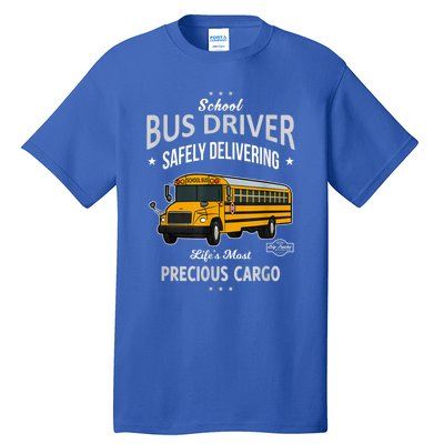 School Bus Driver Safely Delivering Precious Kids Tall T-Shirt