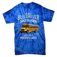 School Bus Driver Safely Delivering Precious Kids Tie-Dye T-Shirt