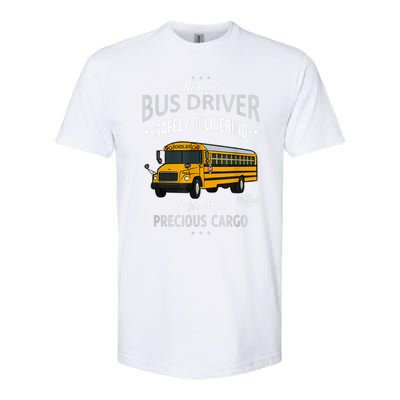 School Bus Driver Safely Delivering Precious Kids Softstyle® CVC T-Shirt