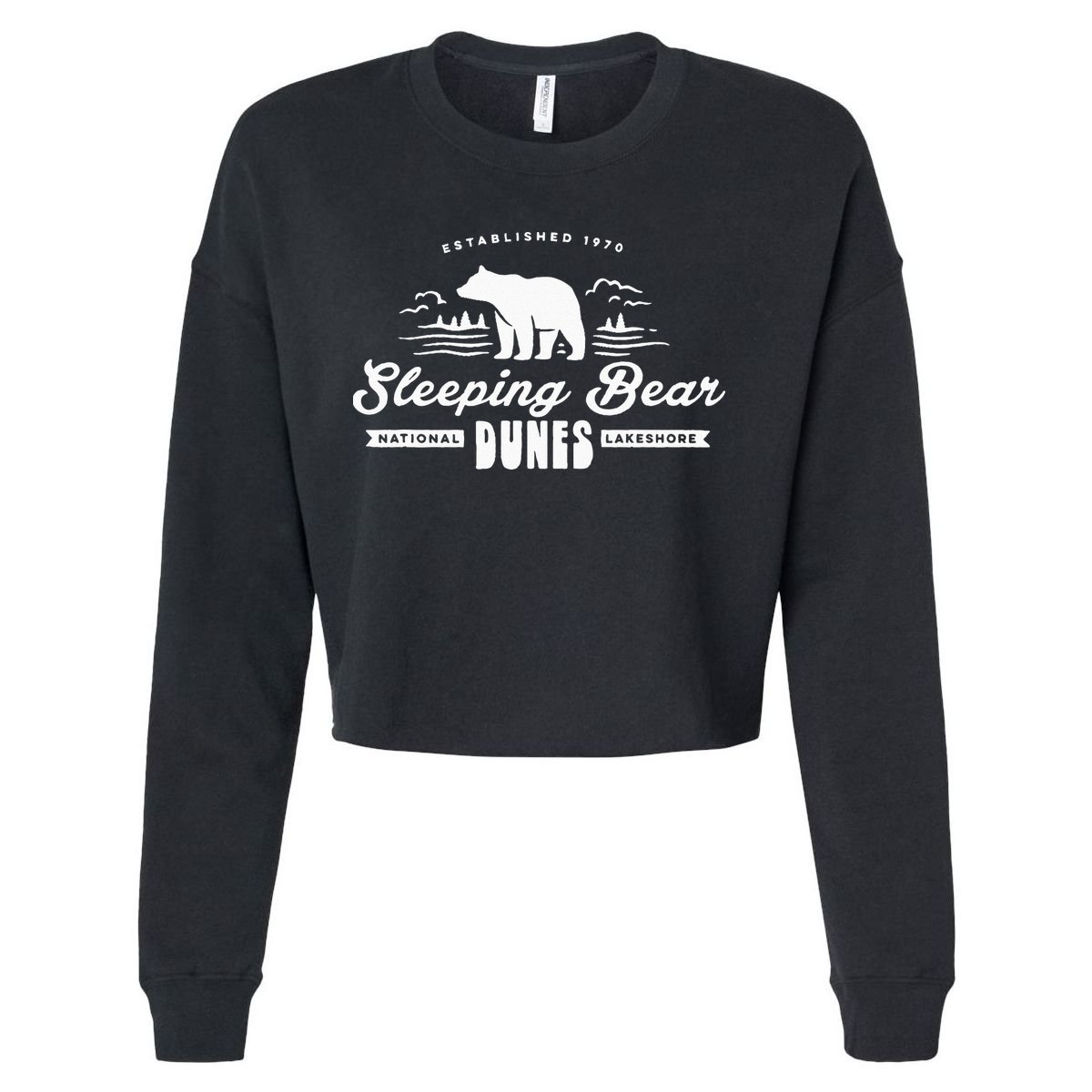 Sleeping Bear Dunes Michigan National Park Souvenir Cropped Pullover Crew