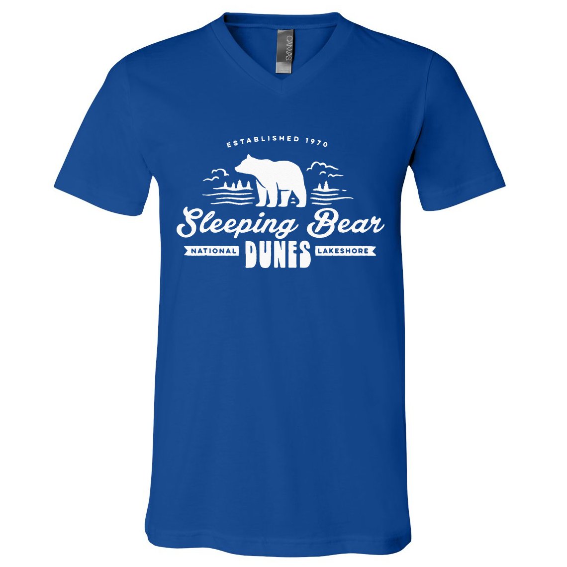 Sleeping Bear Dunes Michigan National Park Souvenir V-Neck T-Shirt