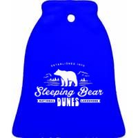 Sleeping Bear Dunes Michigan National Park Souvenir Ceramic Bell Ornament