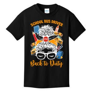 School Bus Driver First Day Of School Bus Driver Funny Gift Kids T-Shirt