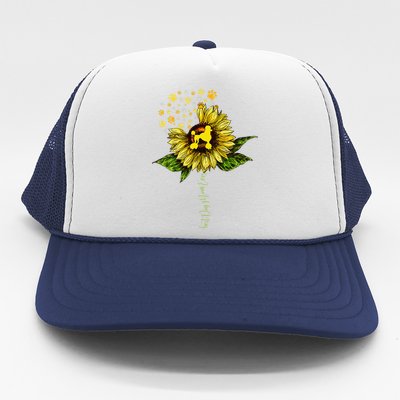 Sunflower Best Dog Mom Ever Funny Poodle Dog Lovers Trucker Hat