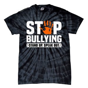 Stop Bullying Design Orange Stand Up Speak Out Unity Day Tie-Dye T-Shirt