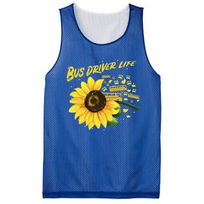 Sunflower Bus Driver Gift Idea Meaningful Gift Mesh Reversible Basketball Jersey Tank