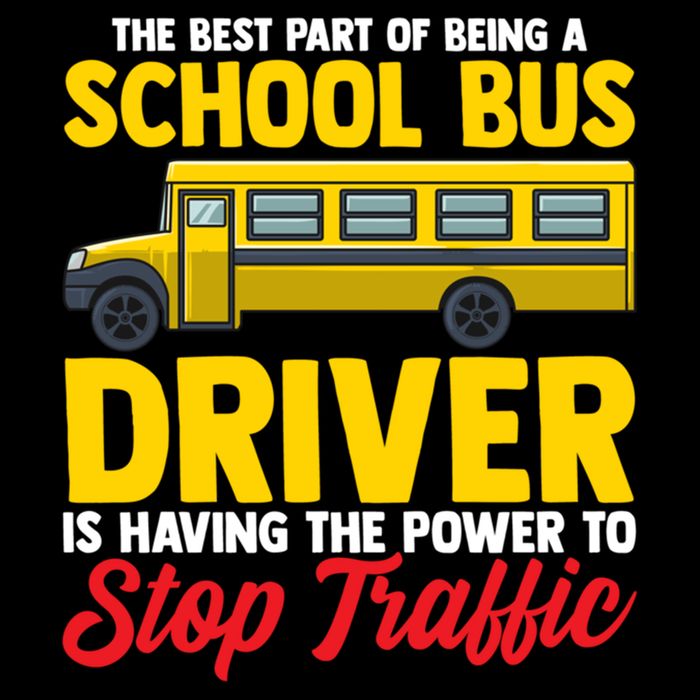 School Bus Driver Can Stop Traffic School Bus Gift Cool Gift Drawstring Bag