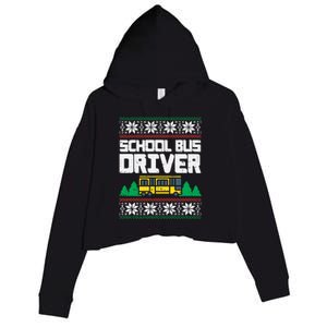 School Bus Driver Ugly Christmas Sweater Funny Xmas Gift Cool Gift Crop Fleece Hoodie