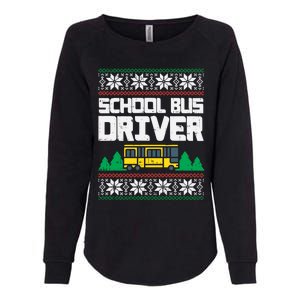 School Bus Driver Ugly Christmas Sweater Funny Xmas Gift Cool Gift Womens California Wash Sweatshirt