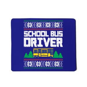 School Bus Driver Ugly Christmas Sweater Funny Xmas Gift Cool Gift Mousepad