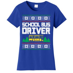 School Bus Driver Ugly Christmas Sweater Funny Xmas Gift Cool Gift Women's T-Shirt