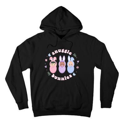 Snuggle Bunnies Easter NICU L&D Nurse Life Happy Easter Day Tall Hoodie