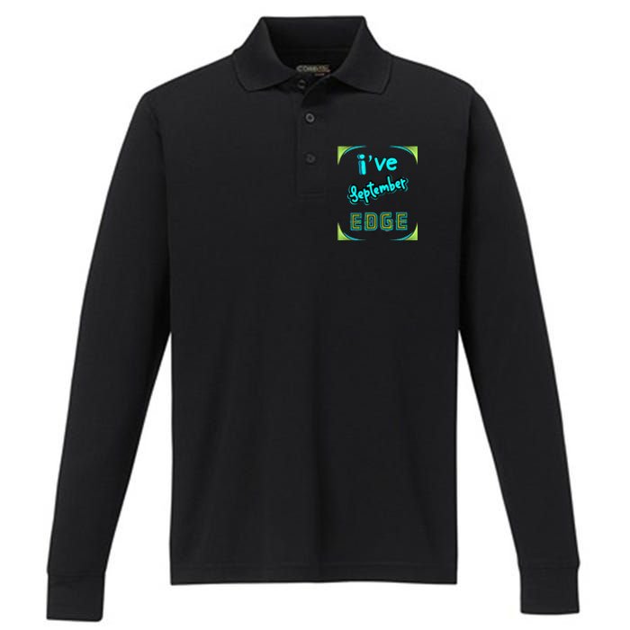 September Birthday Edge Friend Friend Dad Son Teacher Performance Long Sleeve Polo