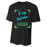 September Birthday Edge Friend Friend Dad Son Teacher Performance Sprint T-Shirt