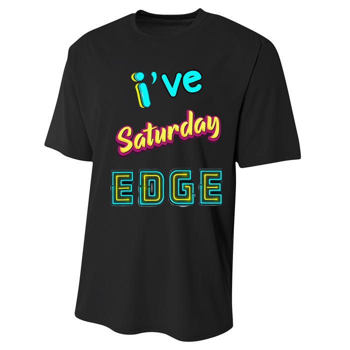 Saturday Birthday Edge Friend Friend Dad Son Teacher Performance Sprint T-Shirt