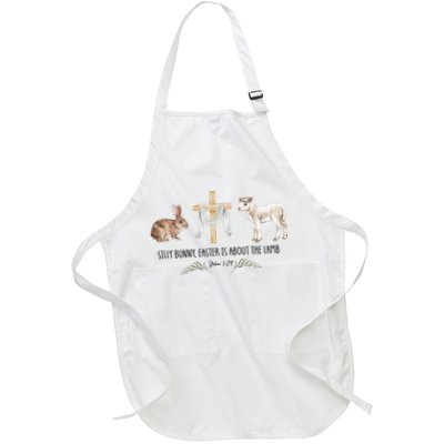 Silly Bunny Easter Is About The Lamb God Jesus Easter Day Faith Apron