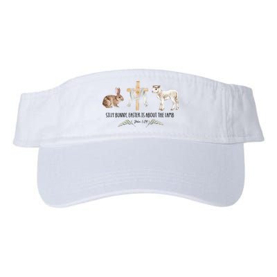 Silly Bunny Easter Is About The Lamb God Jesus Easter Day Faith Visor