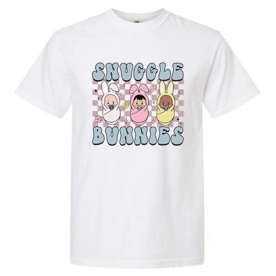 Snuggle Bunnies Easter NICU L&D Nurse Life Happy Easter Day Garment-Dyed Heavyweight T-Shirt