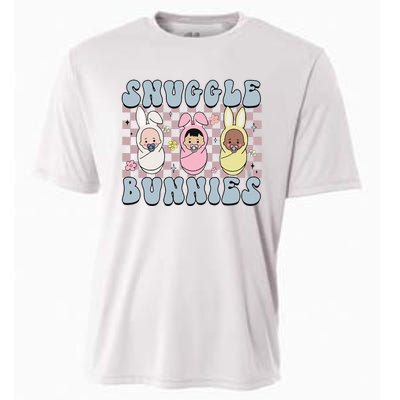 Snuggle Bunnies Easter NICU L&D Nurse Life Happy Easter Day Cooling Performance Crew T-Shirt