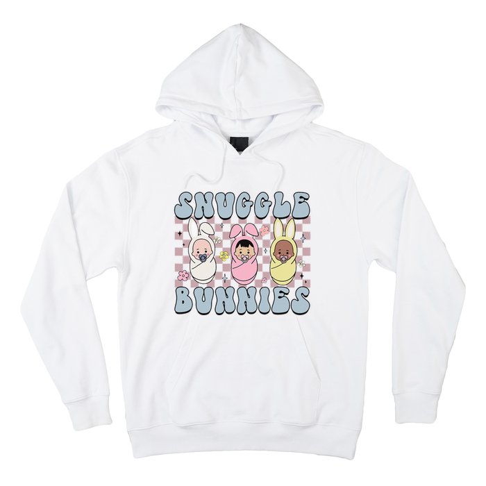 Snuggle Bunnies Easter NICU L&D Nurse Life Happy Easter Day Hoodie