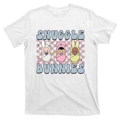 Snuggle Bunnies Easter NICU L&D Nurse Life Happy Easter Day T-Shirt