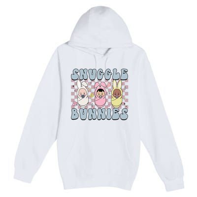 Snuggle Bunnies Easter NICU L&D Nurse Life Happy Easter Day Premium Pullover Hoodie