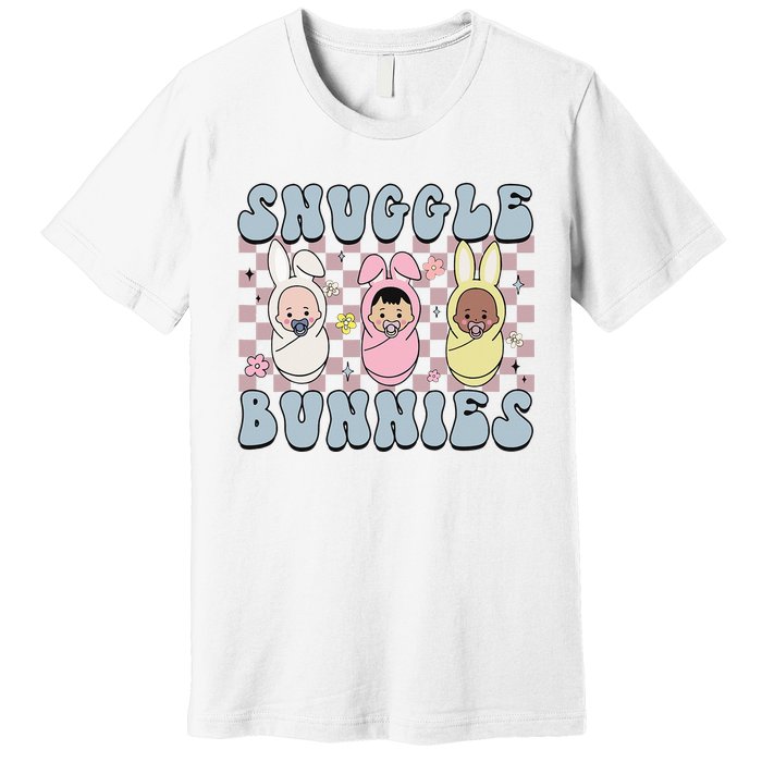 Snuggle Bunnies Easter NICU L&D Nurse Life Happy Easter Day Premium T-Shirt