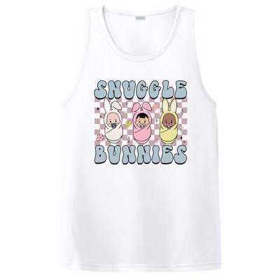 Snuggle Bunnies Easter NICU L&D Nurse Life Happy Easter Day PosiCharge Competitor Tank