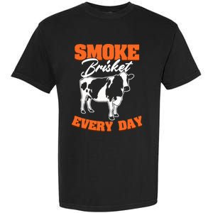 Smoke Brisket Everyday Bbq Grilling Barbecue Smoke Brisket Gift Garment-Dyed Heavyweight T-Shirt