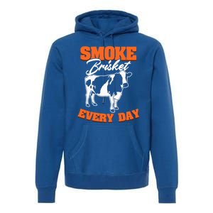 Smoke Brisket Everyday Bbq Grilling Barbecue Smoke Brisket Gift Premium Hoodie