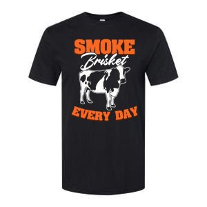 Smoke Brisket Everyday Bbq Grilling Barbecue Smoke Brisket Gift Softstyle CVC T-Shirt