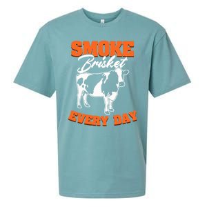 Smoke Brisket Everyday Bbq Grilling Barbecue Smoke Brisket Gift Sueded Cloud Jersey T-Shirt