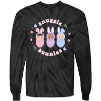 Snuggle Bunnies Easter NICU L&D Nurse Life Tie-Dye Long Sleeve Shirt