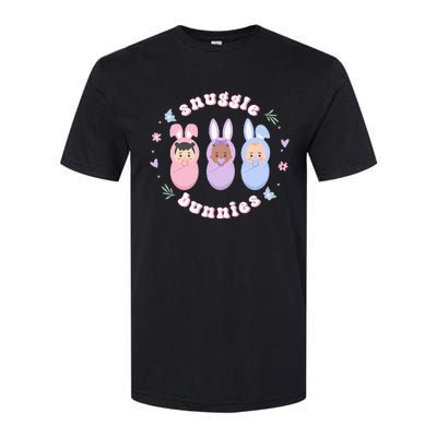 Snuggle Bunnies Easter NICU L&D Nurse Life Softstyle CVC T-Shirt