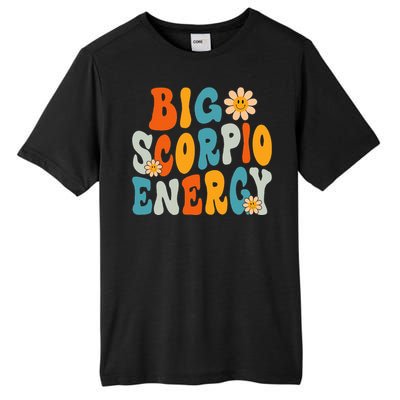 Scorpio Big Energy groovy Smile Flower Zodiac Birthday  Tall Fusion ChromaSoft Performance T-Shirt