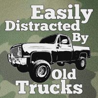 Square Body Easily Distracted By Old Trucks Squarebody Legacy Tie Dye Trucker Hat
