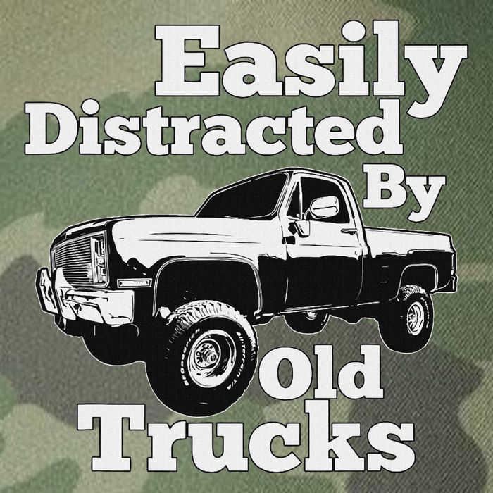 Square Body Easily Distracted By Old Trucks Squarebody Legacy Tie Dye Trucker Hat