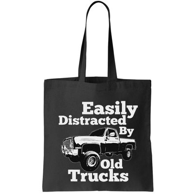 Square Body Easily Distracted By Old Trucks Squarebody Bag
