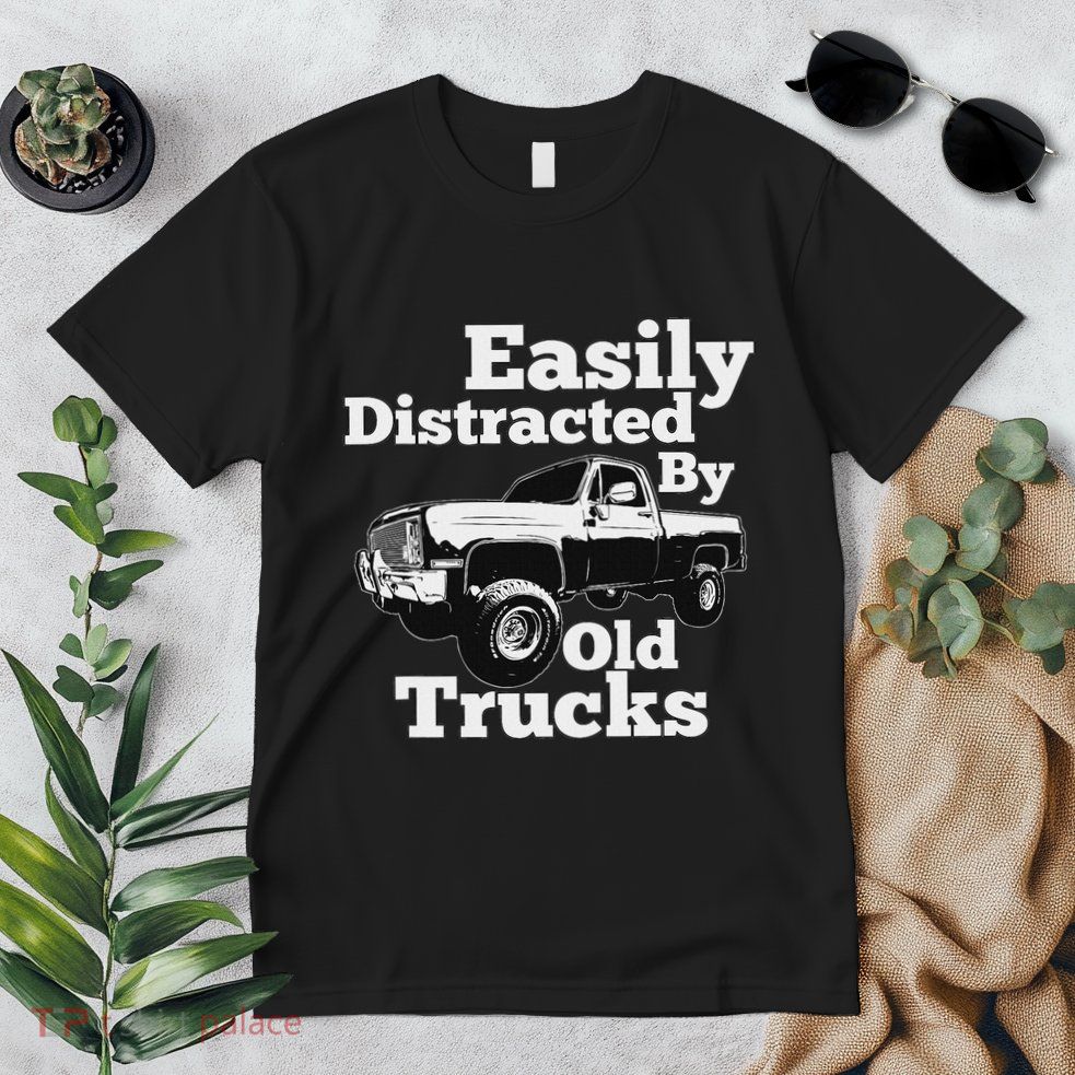 Square Body Easily Distracted By Old Trucks Squarebody Premium T-Shirt