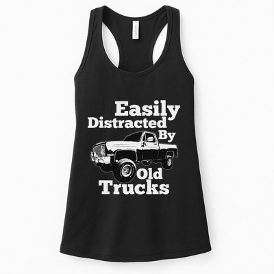 Square Body Easily Distracted By Old Trucks Squarebody Womens Tank Top