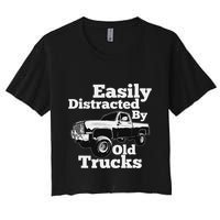 Square Body Easily Distracted By Old Trucks Squarebody Crop Top