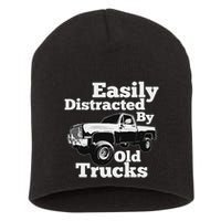 Square Body Easily Distracted By Old Trucks Squarebody Short Acrylic Beanie