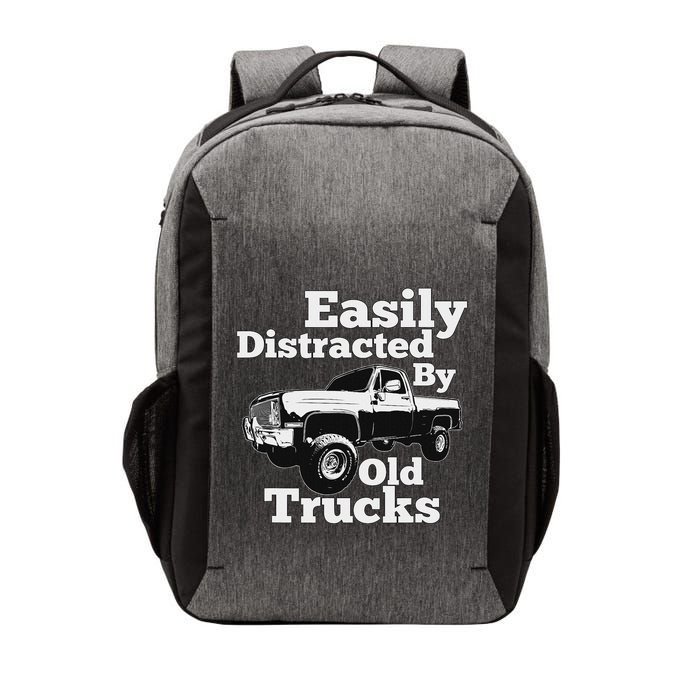 Square Body Easily Distracted By Old Trucks Squarebody Vector Backpack